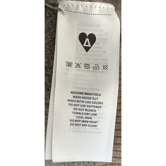 Elfric Eden Knit Sweater M Nordic Pattern Beige Gray Red Pullover Unisex Wool Bl - Picture 11 of 11